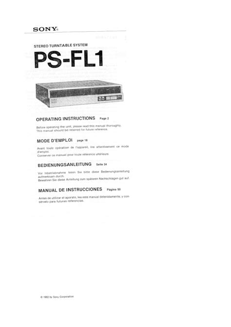 ProMaster FL1 Pro (Sony) Manual pdf manual